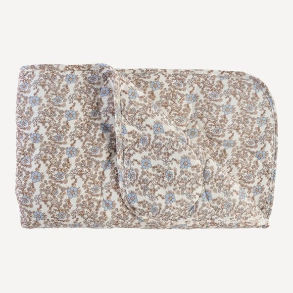 kate quinn Other - Kate Quinn Floral Blanket - Brown and Blue